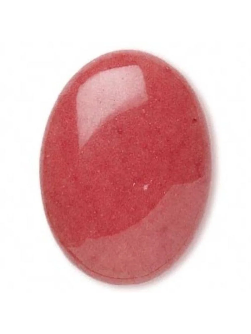 Coral Mountain Jade 30x22mm Domed Oval Gemstone Cabochon